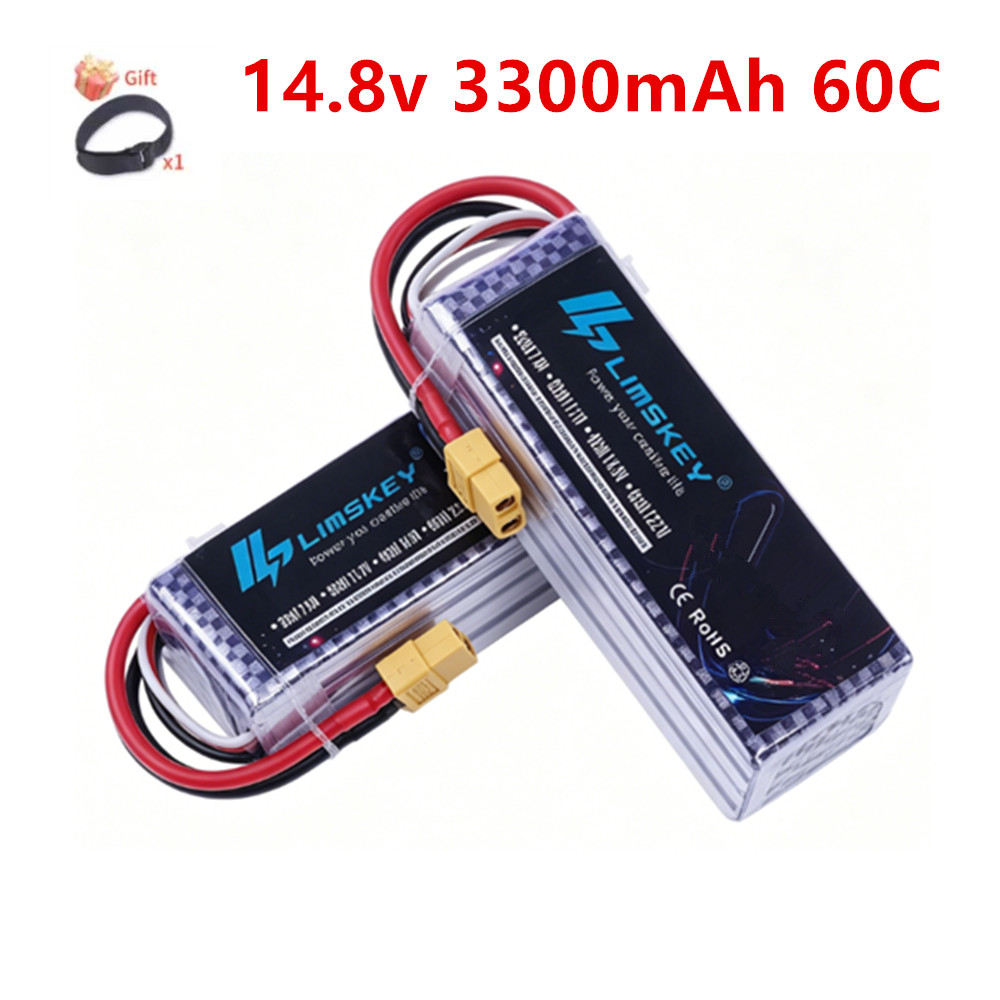 Fpv Racing Quadcopter - แบตเตอรี่ 4S LiPo 14.8V 3300mAh 60C/80C