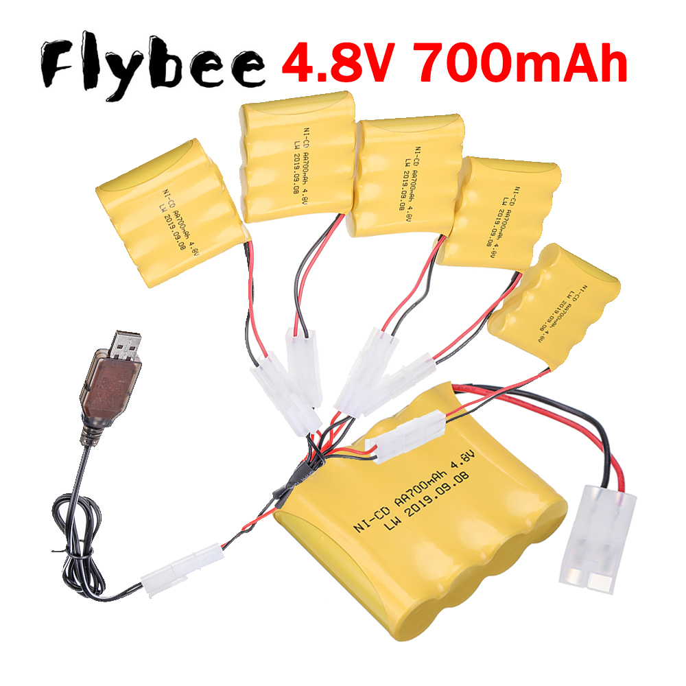 Rc Hobby Parts - (ปลั๊ก Tamiya) 700mAh 4.8V แบตเตอรี่ NICD