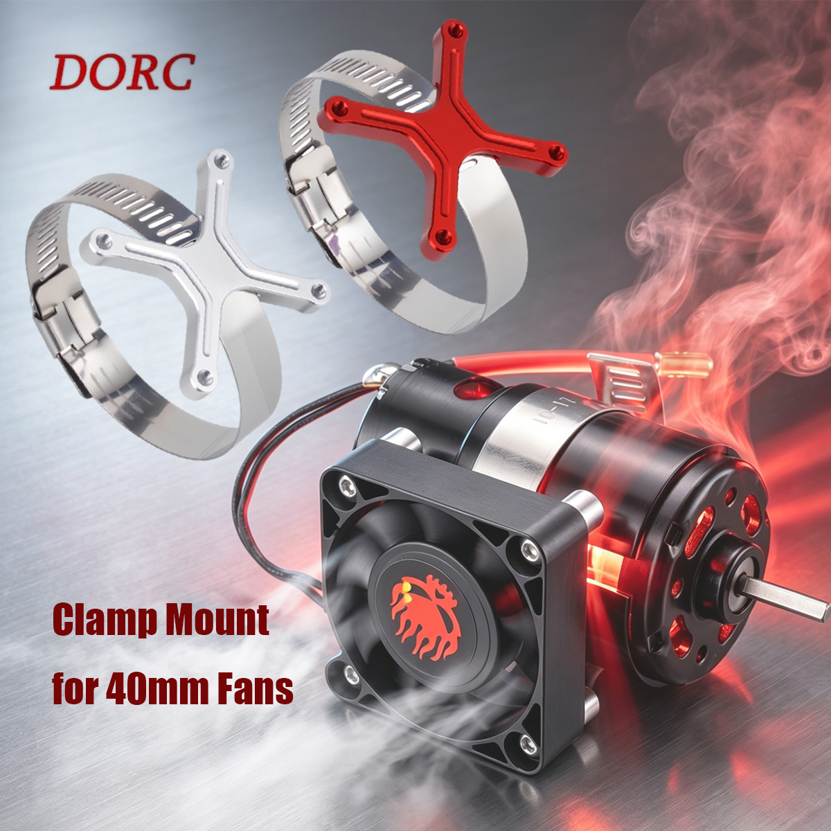 Rc Hobby Parts - ที่ยึดพัดลมแบบปรับได้อเนกประสงค์ 30-49 มม. สำหรับ 1/8 1/10