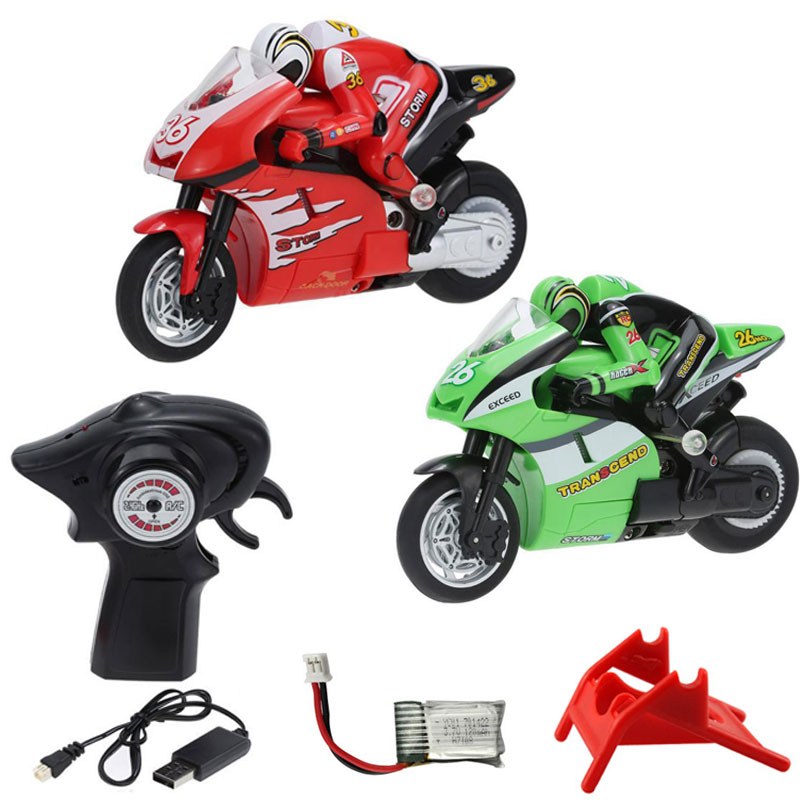 Yunshen Rc Hobby - รถมอเตอร์ไซค์วิบาก2.4กิกะเฮิร์ตซ์แบบชาร์จไฟได้สำหรับเด็กผู้ชายรถแข่งของเล่นควบคุมระยะไกลระบบไฟฟ้าความเร็วสูง