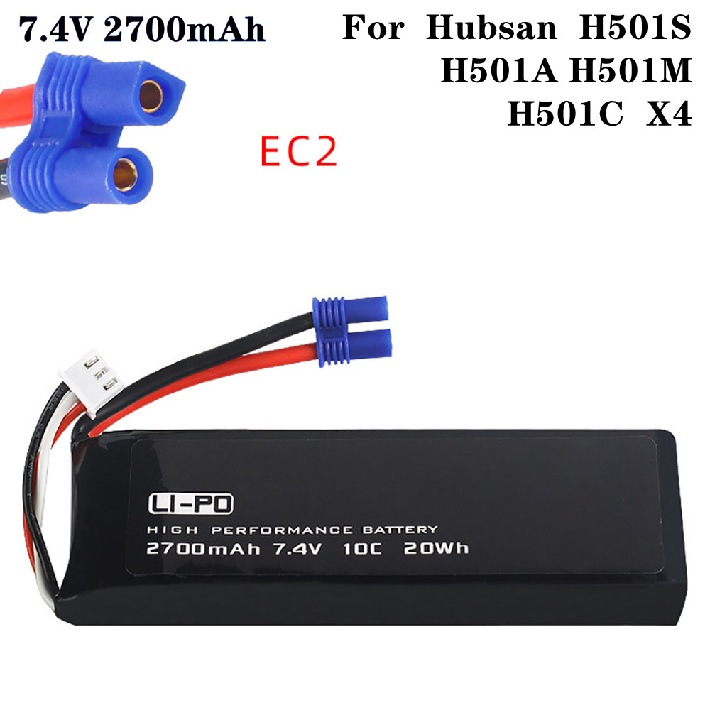 Rc Hobby Parts - 7.4V 2700mAh 10C แบตเตอรี่เดิมสําหรับ Hubsan H501S