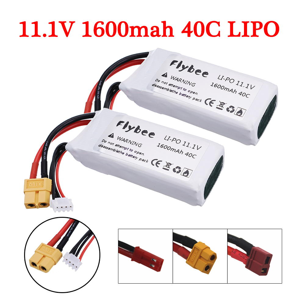 Yunshen Rc Hobby - 2Pcs Rate 40C 11.1V 1600MAh แบตเตอรี่