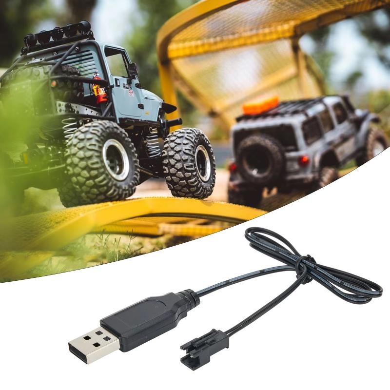 Yunshen Rc Hobby - สายชาร์จแบตเตอรี่ลิเธียม 3.7V SM 2P สายชาร์จ USB