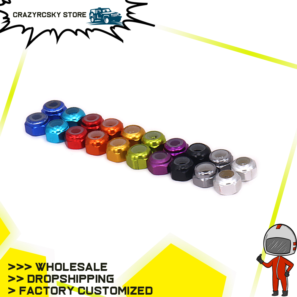 8pcs RCAWD ล้อ Hex Lock Nut ยา - Rc Hobby Nut บทวิจารณ์และราคา