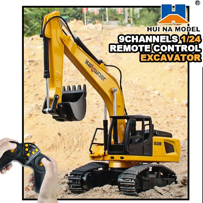 Huina Rc Excavator 1/24 9Ch รี - Yunshen Rc Hobby บทวิจารณ์และราคา