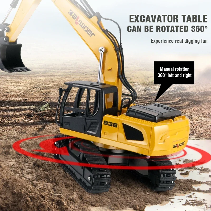 Huina Rc Excavator 1/24 9Ch รี - Yunshen Rc Hobby บทวิจารณ์และราคา