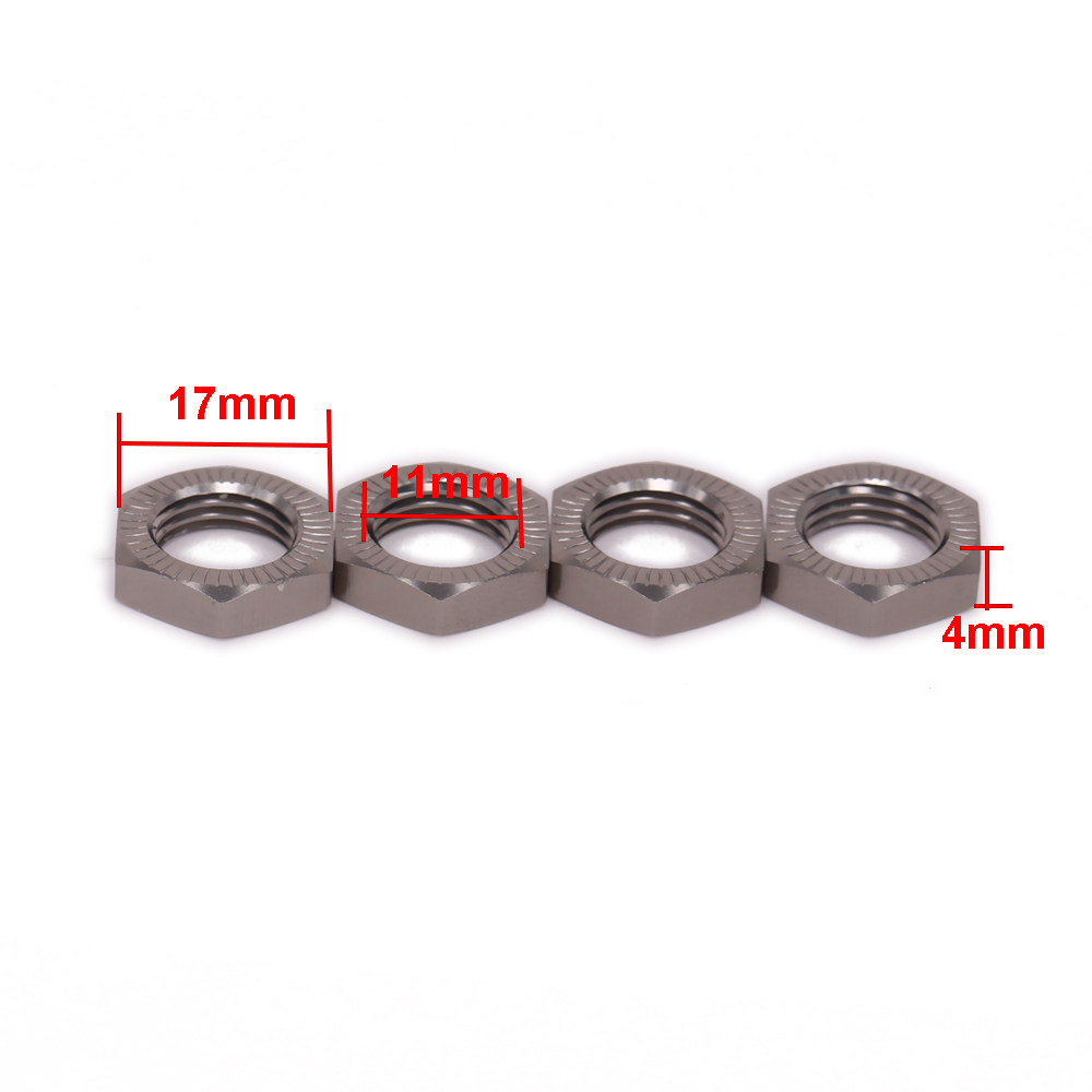 4PCS M17 17Mm ล้อ Hex อะแดปเตอ - Rc Hobby Nut บทวิจารณ์และราคา