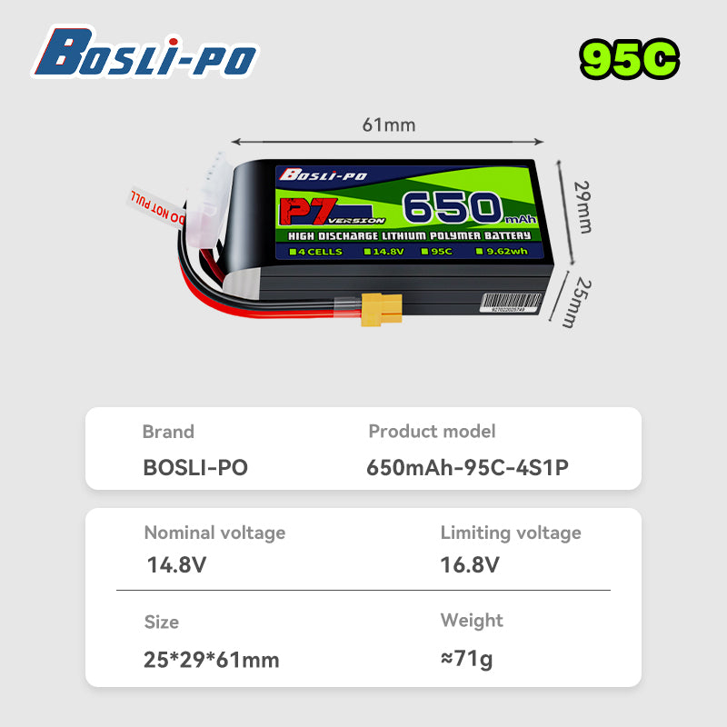 แบตเตอรี่ Boslipo P7 รุ่น 650m - Fpv Racing Quadcopter บทวิจารณ์และราคา