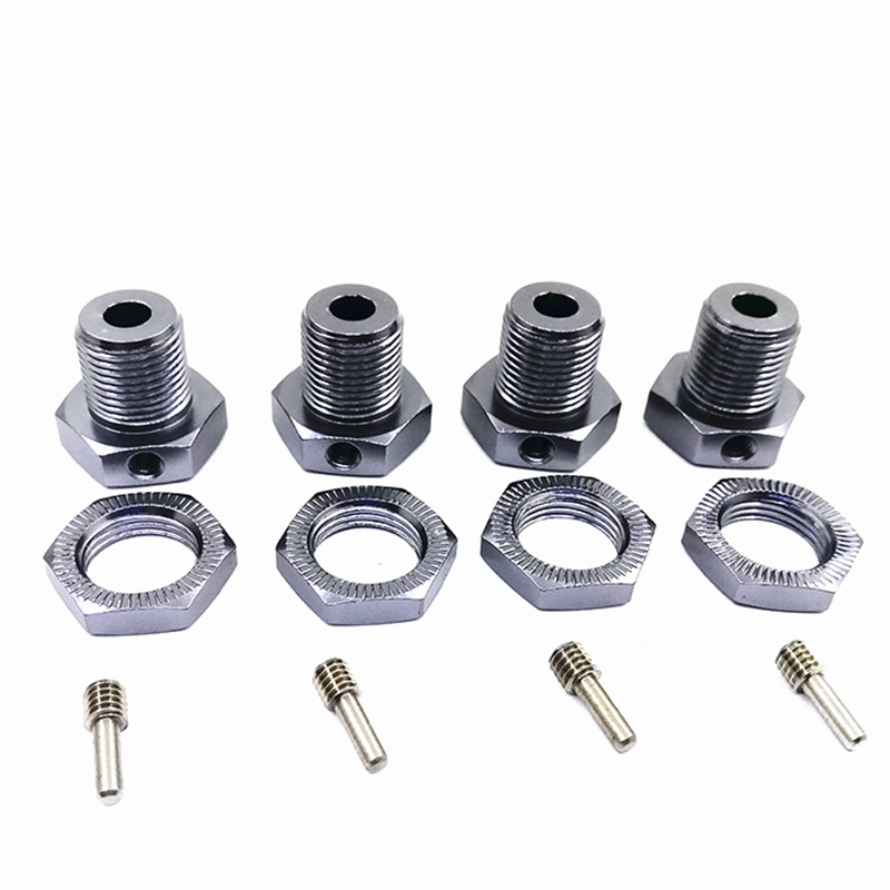 4 ชิ้น RC รถอัพเกรดโลหะล้อ Hex - Rc Hobby Nut บทวิจารณ์และราคา