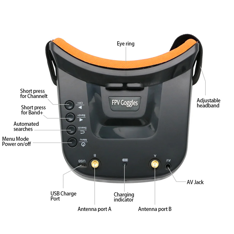 แว่นตา VR009 FPV สำหรับถ่ายวิด - Fpv Racing Quadcopter บทวิจารณ์และราคา
